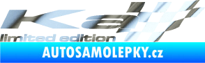 Samolepka Ka limited edition pravá chrom fólie stříbrná zrcadlová