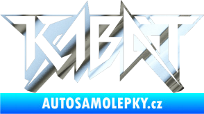 Samolepka Kabát 002 chrom fólie stříbrná zrcadlová
