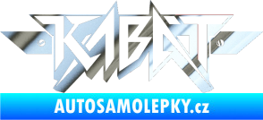 Samolepka Kabát 003 chrom fólie stříbrná zrcadlová