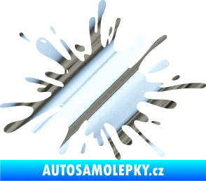 Samolepka Kaňka 002 levá chrom fólie stříbrná zrcadlová