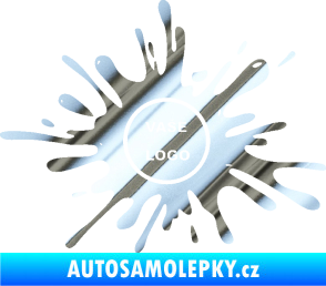 Samolepka Kaňka 003 znak chrom fólie stříbrná zrcadlová