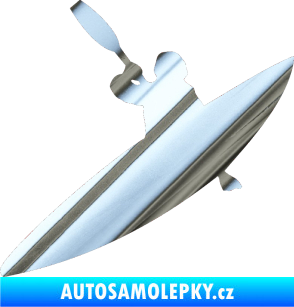 Samolepka Kanoista 001 levá chrom fólie stříbrná zrcadlová
