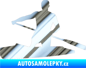 Samolepka Kanoista 002 levá chrom fólie stříbrná zrcadlová