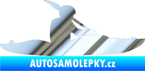 Samolepka Kanoista 003 pravá chrom fólie stříbrná zrcadlová