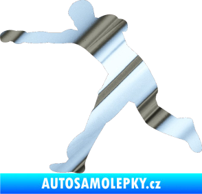 Samolepka Karate 004 levá chrom fólie stříbrná zrcadlová