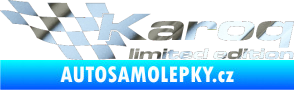 Samolepka Karoq limited edition levá chrom fólie stříbrná zrcadlová