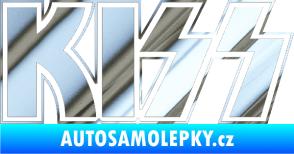 Samolepka KISS chrom fólie stříbrná zrcadlová