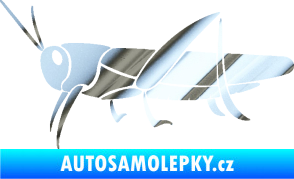 Samolepka Kobylka 002 levá chrom fólie stříbrná zrcadlová