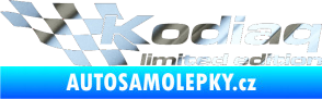 Samolepka Kodiaq limited edition levá chrom fólie stříbrná zrcadlová