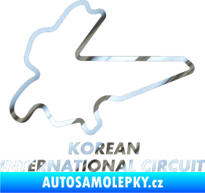 Samolepka Okruh Korean International Circuit chrom fólie stříbrná zrcadlová