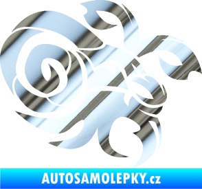 Samolepka Kozoroh 003 pravá chrom fólie stříbrná zrcadlová