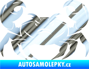 Samolepka Krab 003 chrom fólie stříbrná zrcadlová