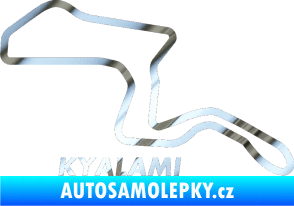 Samolepka Okruh Kyalami chrom fólie stříbrná zrcadlová