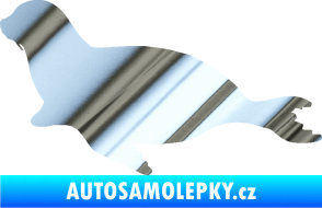 Samolepka Lachtan 001 levá chrom fólie stříbrná zrcadlová