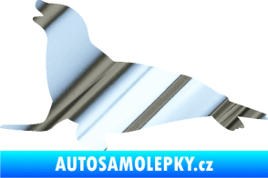 Samolepka Lachtan 002 levá chrom fólie stříbrná zrcadlová