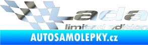 Samolepka Lada limited edition levá chrom fólie stříbrná zrcadlová