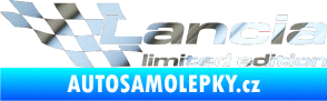 Samolepka Lancia limited edition levá chrom fólie stříbrná zrcadlová