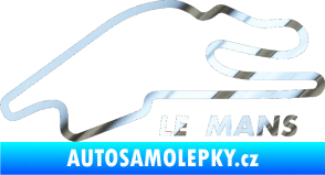 Samolepka Okruh Le Mans chrom fólie stříbrná zrcadlová