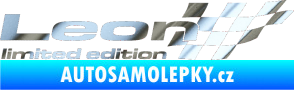 Samolepka Leon limited edition pravá chrom fólie stříbrná zrcadlová