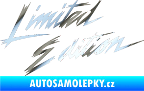 Samolepka Limited edition 001 chrom fólie stříbrná zrcadlová