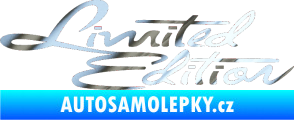 Samolepka Limited edition old chrom fólie stříbrná zrcadlová