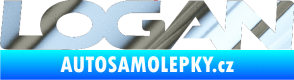 Samolepka Logan chrom fólie stříbrná zrcadlová