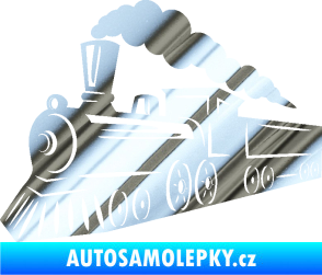 Samolepka Lokomotiva 003 levá chrom fólie stříbrná zrcadlová