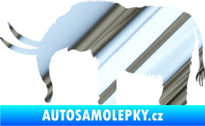 Samolepka Mamut 001 levá chrom fólie stříbrná zrcadlová