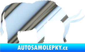 Samolepka Mamut 001 pravá chrom fólie stříbrná zrcadlová