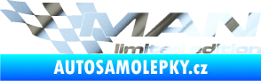 Samolepka MAN limited edition levá chrom fólie stříbrná zrcadlová