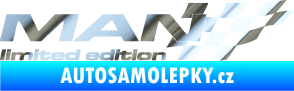 Samolepka MAN limited edition pravá chrom fólie stříbrná zrcadlová