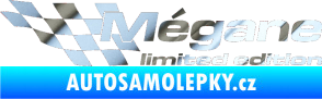 Samolepka Mégane limited edition levá chrom fólie stříbrná zrcadlová