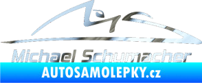 Samolepka Michael Schumacher 002 chrom fólie stříbrná zrcadlová