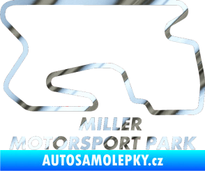 Samolepka Okruh Miller Motorsport Park outer chrom fólie stříbrná zrcadlová