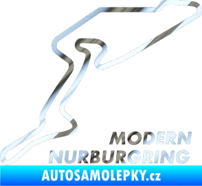 Samolepka Okruh Modern Nurburgring chrom fólie stříbrná zrcadlová