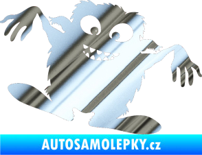 Samolepka Monstrum 001 pravá chrom fólie stříbrná zrcadlová