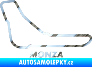 Samolepka Okruh Monza chrom fólie stříbrná zrcadlová