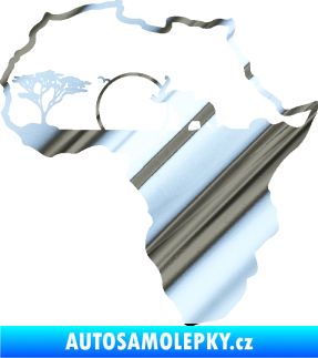 Samolepka Motiv Afrika 002 slon chrom fólie stříbrná zrcadlová