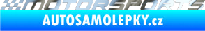 Samolepka Motorsports 001 chrom fólie stříbrná zrcadlová