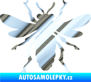 Samolepka Moucha 006 chrom fólie stříbrná zrcadlová