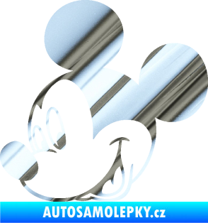 Samolepka Myšák Mickey 001 levá chrom fólie stříbrná zrcadlová