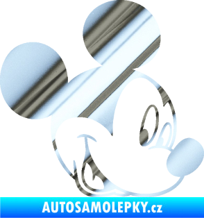 Samolepka Myšák Mickey 001 pravá chrom fólie stříbrná zrcadlová