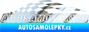 Samolepka Nálepka na auto - www.autosamolepky.cz 003 chrom fólie stříbrná zrcadlová