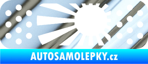 Samolepka Náplast 002 levá chrom fólie stříbrná zrcadlová