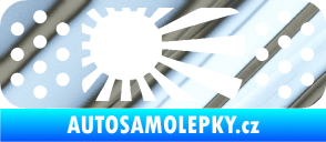Samolepka Náplast 002 pravá chrom fólie stříbrná zrcadlová