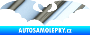 Samolepka Netopýr 006 chrom fólie stříbrná zrcadlová