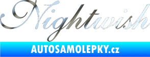 Samolepka Nightwish chrom fólie stříbrná zrcadlová