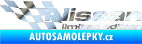 Samolepka Nissan limited edition levá chrom fólie stříbrná zrcadlová