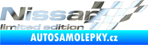 Samolepka Nissan limited edition pravá chrom fólie stříbrná zrcadlová