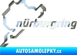 Samolepka Nurburgring chrom fólie stříbrná zrcadlová